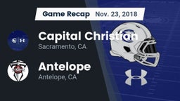 Recap: Capital Christian  vs. Antelope  2018