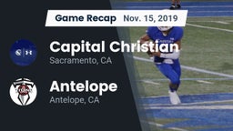 Recap: Capital Christian  vs. Antelope  2019