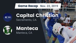 Recap: Capital Christian  vs. Manteca  2019