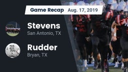 Recap: Stevens  vs. Rudder  2019