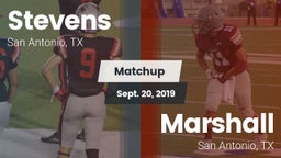 Matchup: Stevens  vs. Marshall  2019