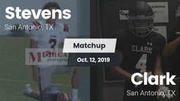 Matchup: Stevens  vs. Clark  2019