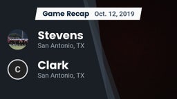 Recap: Stevens  vs. Clark  2019