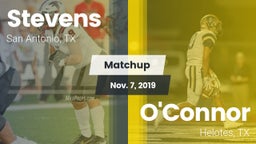 Matchup: Stevens  vs. O'Connor  2019