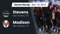 Recap: Stevens  vs. Madison  2019