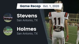 Recap: Stevens  vs. Holmes  2020