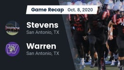 Recap: Stevens  vs. Warren  2020