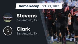 Recap: Stevens  vs. Clark  2020