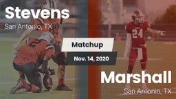 Matchup: Stevens  vs. Marshall  2020