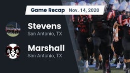 Recap: Stevens  vs. Marshall  2020