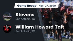 Recap: Stevens  vs. William Howard Taft  2020