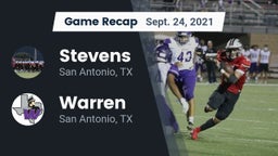 Recap: Stevens  vs. Warren  2021