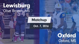 Matchup: Lewisburg vs. Oxford  2016