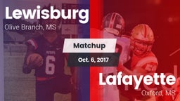Matchup: Lewisburg vs. Lafayette  2017