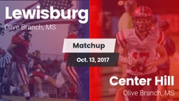 Matchup: Lewisburg vs. Center Hill  2017