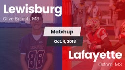 Matchup: Lewisburg vs. Lafayette  2018