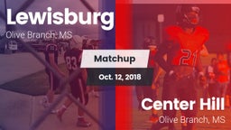 Matchup: Lewisburg vs. Center Hill  2018
