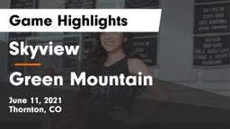 Skyview  vs Green Mountain  Game Highlights - June 11, 2021