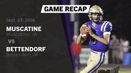 Recap: Muscatine  vs. Bettendorf  2016