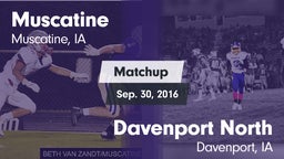 Matchup: Muscatine High vs. Davenport North  2016