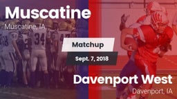 Matchup: Muscatine High vs. Davenport West  2018