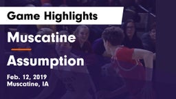 Muscatine  vs Assumption  Game Highlights - Feb. 12, 2019