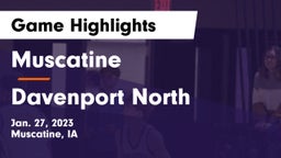 Muscatine  vs Davenport North  Game Highlights - Jan. 27, 2023