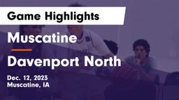 Muscatine  vs Davenport North  Game Highlights - Dec. 12, 2023