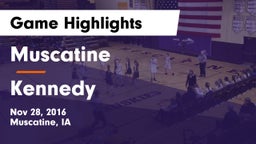 Muscatine  vs Kennedy  Game Highlights - Nov 28, 2016