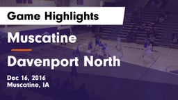 Muscatine  vs Davenport North  Game Highlights - Dec 16, 2016