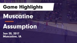 Muscatine  vs Assumption  Game Highlights - Jan 20, 2017