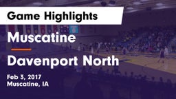 Muscatine  vs Davenport North  Game Highlights - Feb 3, 2017