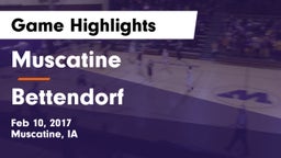 Muscatine  vs Bettendorf  Game Highlights - Feb 10, 2017
