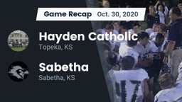 Recap: Hayden Catholic  vs. Sabetha  2020