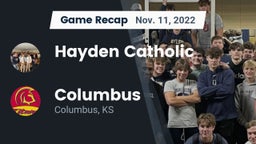 Recap: Hayden Catholic  vs. Columbus  2022