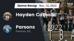 Recap: Hayden Catholic  vs. Parsons  2023