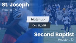 Matchup: St. Joseph High vs. Second Baptist  2016