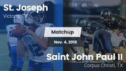 Matchup: St. Joseph High vs. Saint John Paul II  2016