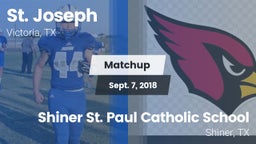 Matchup: St. Joseph High vs. Shiner St. Paul Catholic School 2018