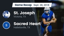 Recap: St. Joseph  vs. Sacred Heart  2018