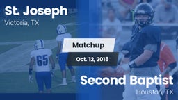 Matchup: St. Joseph High vs. Second Baptist  2018
