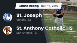 Recap: St. Joseph  vs. St. Anthony Catholic HS 2022