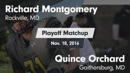 Matchup: Richard Montgomery vs. Quince Orchard  2016