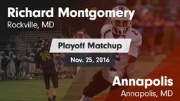 Matchup: Richard Montgomery vs. Annapolis  2016