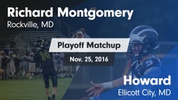 Matchup: Richard Montgomery vs. Howard  2016