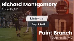 Matchup: Richard Montgomery vs. Paint Branch  2017