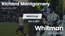 Matchup: Richard Montgomery vs. Whitman  2017