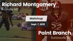 Matchup: Richard Montgomery vs. Paint Branch  2018