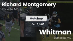 Matchup: Richard Montgomery vs. Whitman  2018