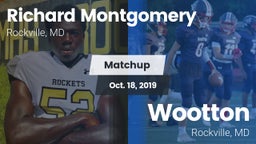 Matchup: Richard Montgomery vs. Wootton  2019